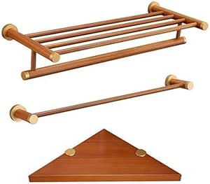 Toallero Montado En La Pared De Baño De Madera De Accesorios ...