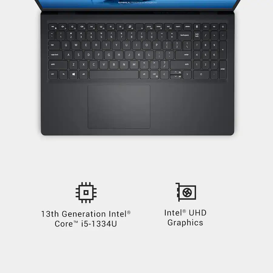 Laptop empresarial Dell con pantalla táctil 2K de 15,6", 32 GB de RAM, 1 TB SSD Intel 10-Core i5-1334U (Beat i7-1250U), computadora portátil para estudiantes universitarios con teclado numérico Wi-Fi 6, batería de larga duración Win 11 Pro, con accesorio