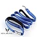 ROPPYAR Retractable Hands Free Dog Leash with Dual Bungees for Dogs, Adjustable Waist Belt, Reflective Stitching Leash for Running Walking Hiking Jogging Biking (Blue)