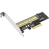 UGREEN M.2 NVME PCIe 3.0 X4 X8 X16 Adapter Card, Support M Key and B+M Key SSD 2280 2260 2242 2230 Size, Include Install Tool