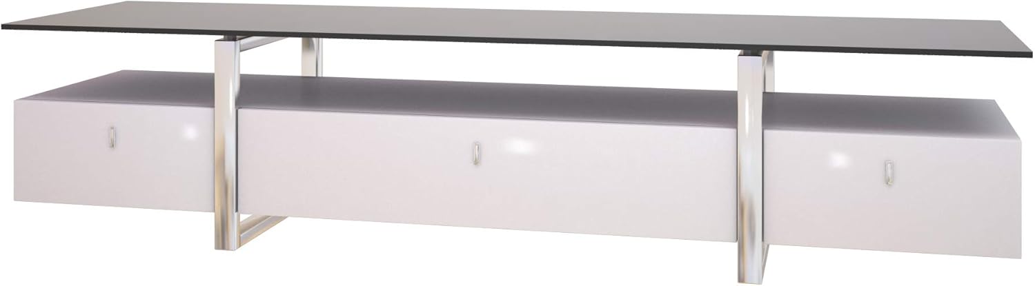 Amazon Com At Home Usa Lumina Tv Stand With Storage Tempered