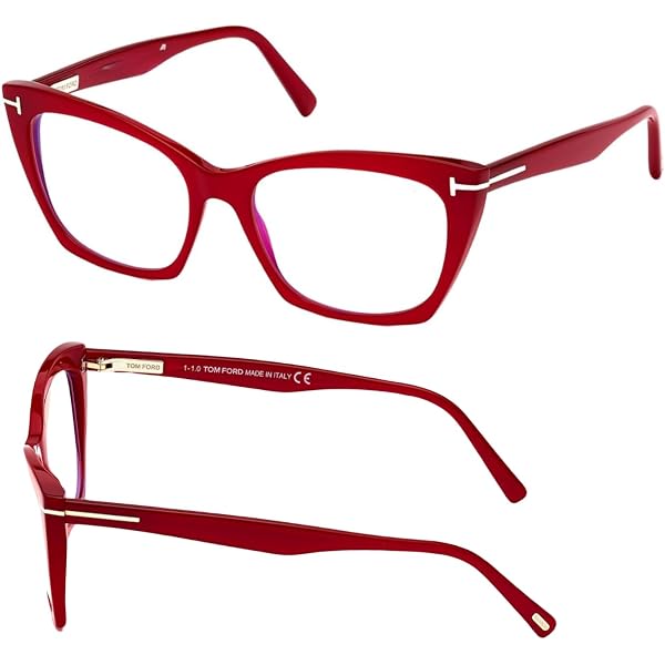 Amazon.com: Tom Ford FT 5673-B BLUE BLOCK Burgundy Havana 54  display picture 1