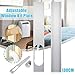 Window Slide Kit Plate/Window Adapter, Portable AC Vent Kit Exhaust Hose Connector Kit Window Slide Kit Plate 6 inch Window Adapter for Portable Air Conditioner