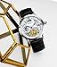 Stührling Original Automatic Watch for Men Skeleton Watch Dial, Dual Time, AM/PM Sun Moon, Leather Band, 571 Mens Watches Series