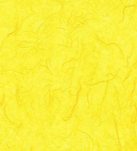 Unryu Rice Papers- All Solid Colors - Yellow - 25x37 Inch Sheet