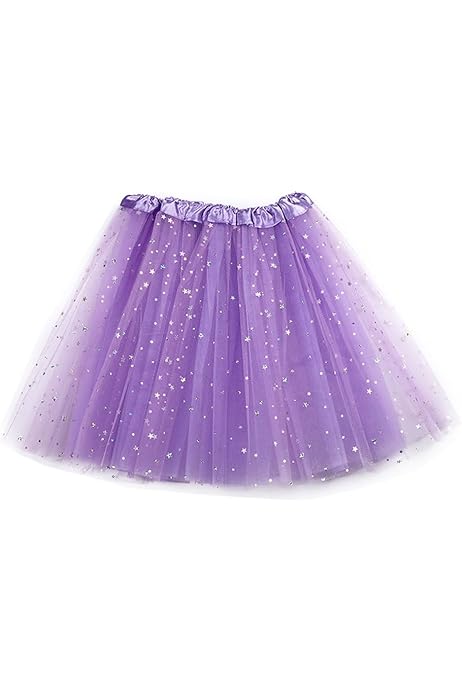 Star Tulle Skirt Blindery Polka Layered Dot Sequins Tutu Skirt