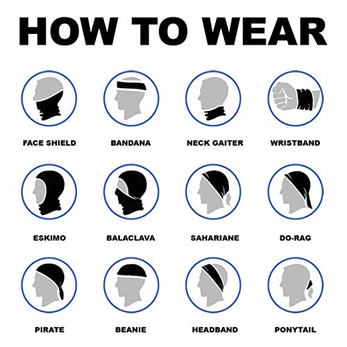 image for MIRKOO 3D Breathable Seamless Tube Face Mask, Dust-proof Windproof UV 