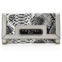 Sharif 1827 Cobra Snake Embossed Leather Egyptian Plaque Wallet (Grey)