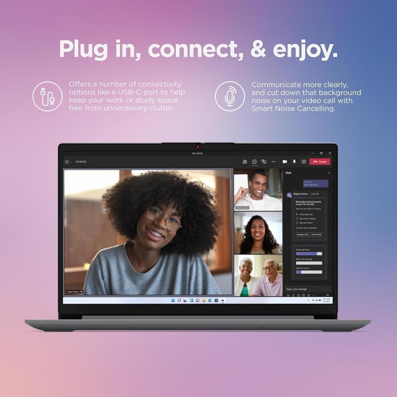 Lenovo IdeaPad 2025 Slim Laptop, 20GB RAM, 1TB Storage (512GB SSD & 500GB External), Dual Core Intel Processor, 15.6 Inch Anti-Glare Display, WiFi 6, HD Webcam, Long Battery, Office 365, Win 11