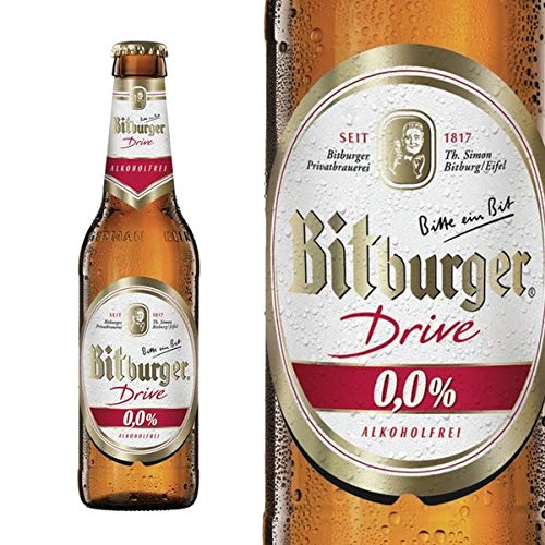 Bitburger Drive 0.00% Non-Alcoholic Beer - 11.2 Fl Oz, Germany Imported - 11.2 Fl Oz (Pack of 12)