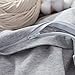 LIFETOWN 100% Jersey Knit Cotton Duvet Cover Set T-Shirt Feel Bedding Set Ultra Soft Wrinkle-Free (Grey, King)