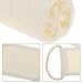 HJZ Natural Loofah Lufa Shower Sponge Soap Exfoliating Loufa Bath Back Scrubber with rope, Body Brushing Scrubber, Loofa Sponge Accessories Set