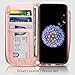 ELV Wallet Case for Samsung Galaxy S9 [PU Leather] Detachable 2in1 Folio Purse for Samsung S9 Credit Card Flip Case Protective with Card Slots, Stand and Magnetic Closure (Rose Gold)