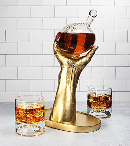 Football Decanter w/ 2 Wine Glasses - Image 6