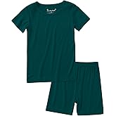 Jimonda Toddler Kids Girls Boys Pajamas Sets Soft Comfy Jammies Tencel Solid Raglan Sleepwear Pajamas Pjs 2pcs Set 18M-8Y