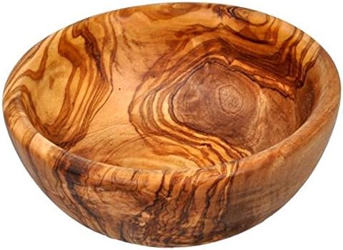Serving Bowl Natural Tunisian Olive Wood Bowl 18.6 fl oz Kitchen Bowl