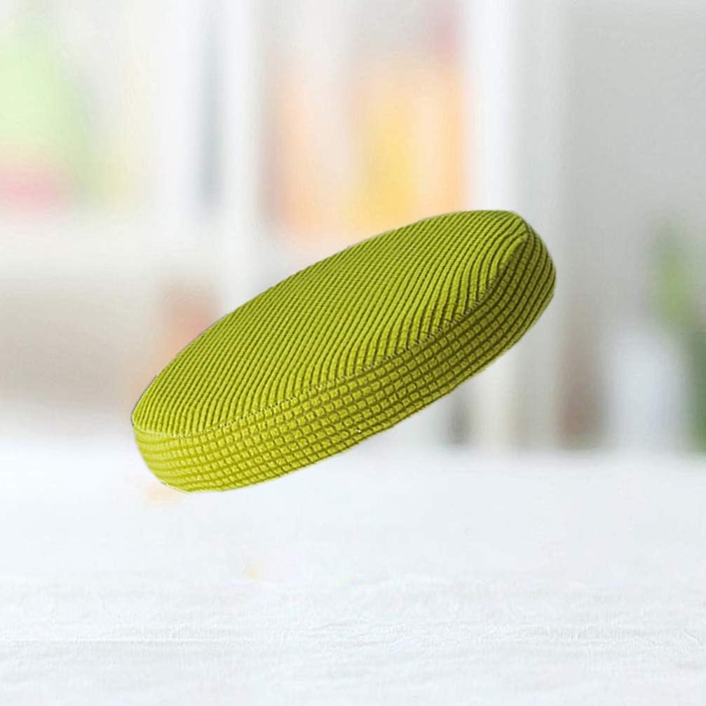 Breathable Round Bar Stool Cover Elastic Padding Cushion Protectors(Yellow), Picture 6, 38*38 cm - Image 4