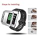 Compatible with Fitbit Ionic Screen Protector Case, JZK Scratch-Resistant Flexible Lightweight Plated TPU Fullbody Protective Case