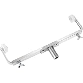 QWORK Aluminum Alloy Adjustable Paint Roller Frame for Large-Scale Projects, Adjustment Range is from 13.7"-23.6", Compatible with 1.5" Roller Covers