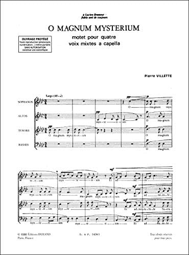 O MAGNUM MYSTERIUM CHANT