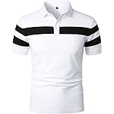 HOOD CREW Mens Short Sleeve Polo Shirts Stylish Design Summer T Shirt