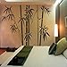 Vinyl Bamboo Wall Sticker bamboo Wall Decal Tree Wall Decor Wall Grpahic Home Art Decoration Dark Green