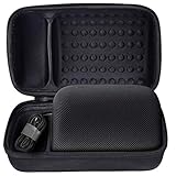 PAIYULE Travel Case Compatible Apple HomePod Speaker, Fits Charging Cable with Should Strap （Black）
