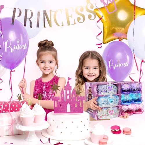 Dreamon Princess Shoes Girls High Heels Children Princess Shoes Costume Kids Fancy Dress Costumes Play Accessories Christmas Gift for 3 4 5 6 Years