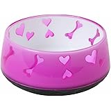 Dogit Dog Food and Water Bowl, BPA-Free Dog Dish, Non-Skid Dog Bowl, Pink, 90411