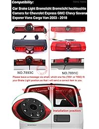 Navinio   Cámara de freno para coche con luz de visión trasera para Express GMC Savana Van