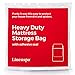 Linenspa Mattress Bag for Moving - Mattress Storage Bag with Double Adhesive Closure, Heaviest-Duty, Queen/Full