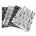 Music Sheet File Paper Storage Folder Documents Holder Blank Sheet Files Plastic A4 Size 40 Pockets (Music Sheet Black)