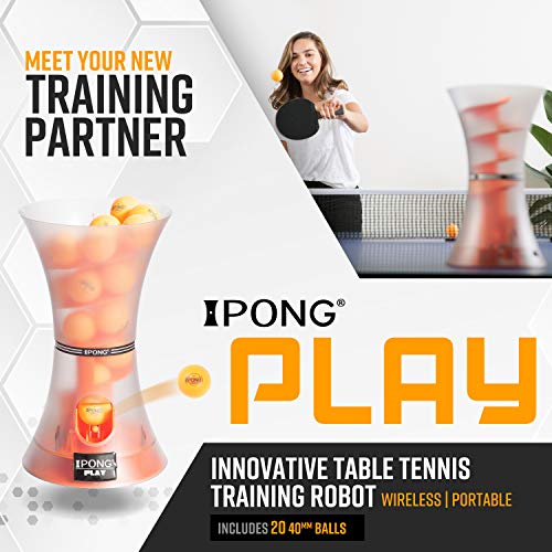 iPong Play Table Tennis Trainer Robot with 20 ABS Training Balls