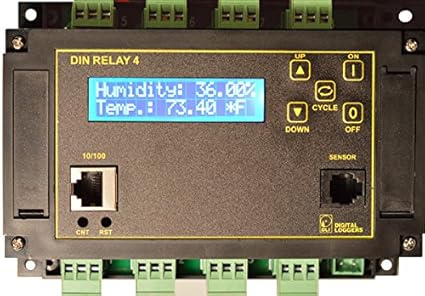 Web Controlled Din Relay 8x Channel Autoping Scripting Https Ssl Adc Wifi Amazon Com Industrial Scientific