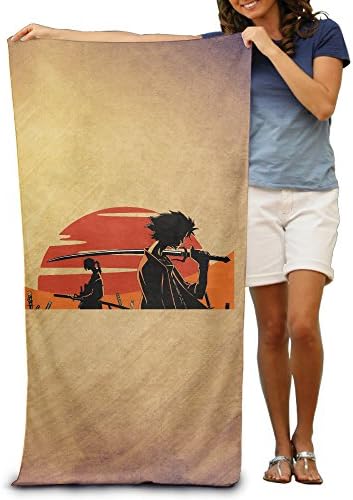 Quick Dry Samurai Champloo Beach Blanket -multifunctional Blanket:Suit For Swimming,backpacking,sports,camping,picnic Etc - Large Microfiber Travel Towel - 80cm130cm