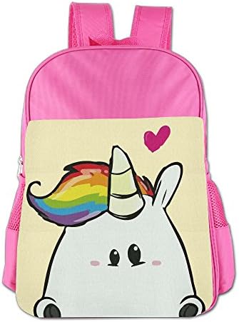 Gibberkids Kids Cute Unicorn Cartoon School Bags Bookbag Boys/Girls For 4-15 Years Old Pink