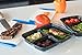 [IMPROVED DESIGN][18 PACK] MiscHome 3 Compartment Meal Prep Containers | 36 Oz. Three Compartment Food Storage Containers with Lids | BPA Free Bento Boxes | Meal Prep Container Three Compartment 36 Oz