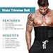 OMorc Waist Trimmer Ab Belt for Men & Women - Faster Weight Loss Adjustable Workout Sweat Enhancer Exercise Tummy Trainer Belt - Pro Fitness to Slim Abdominal and Support Lower Back, Improve Posture