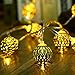 LUCKLED Moroccan Ball Battery Operated String Lights, 10ft 30 LED Fairy Decorative Lantern Lights Lighting for Home, Garden, Patio, Lawn, Party and Holiday Decorations (Yellow)