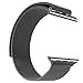Lumina Apple Watch Band with Magnetic Lock-Lumina Milanese Style Watch Loop Stainless Steel Bracelet Strap Band-No Buckle Required-Black