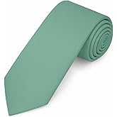 Jacob Alexander Men's Slim Width 2.75" Solid Color Tie