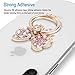 Finger Ring Stand Grip,2 Pack Luxury Glitter Diamond Universal Metal Kickstand for iPhone 16/15/14/13 Pro Max, Galaxy S24/S23/S22 Ultra, Finger Ring Grip Holder for All Smartphone, Pink/Bowknot