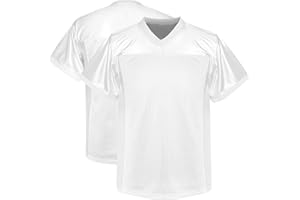 KUAIPAO Youth Blank Football Jersey, Kid's Hip Hop Jersey Sports T-Shirt for Party