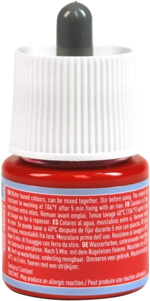 Pébéo - Setasilk Hermes Red 45 ml Bottle - Silk paint - 45 ml Pipette cap bottle - Hermes Red, 45 ml (Pack of 1) - Image 4