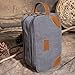Kemy's Toiletry Bag for Men, Men's Travel Dopp Kit, Canvas Shaving Bag With Dual Compartments for Toiletries Accessories