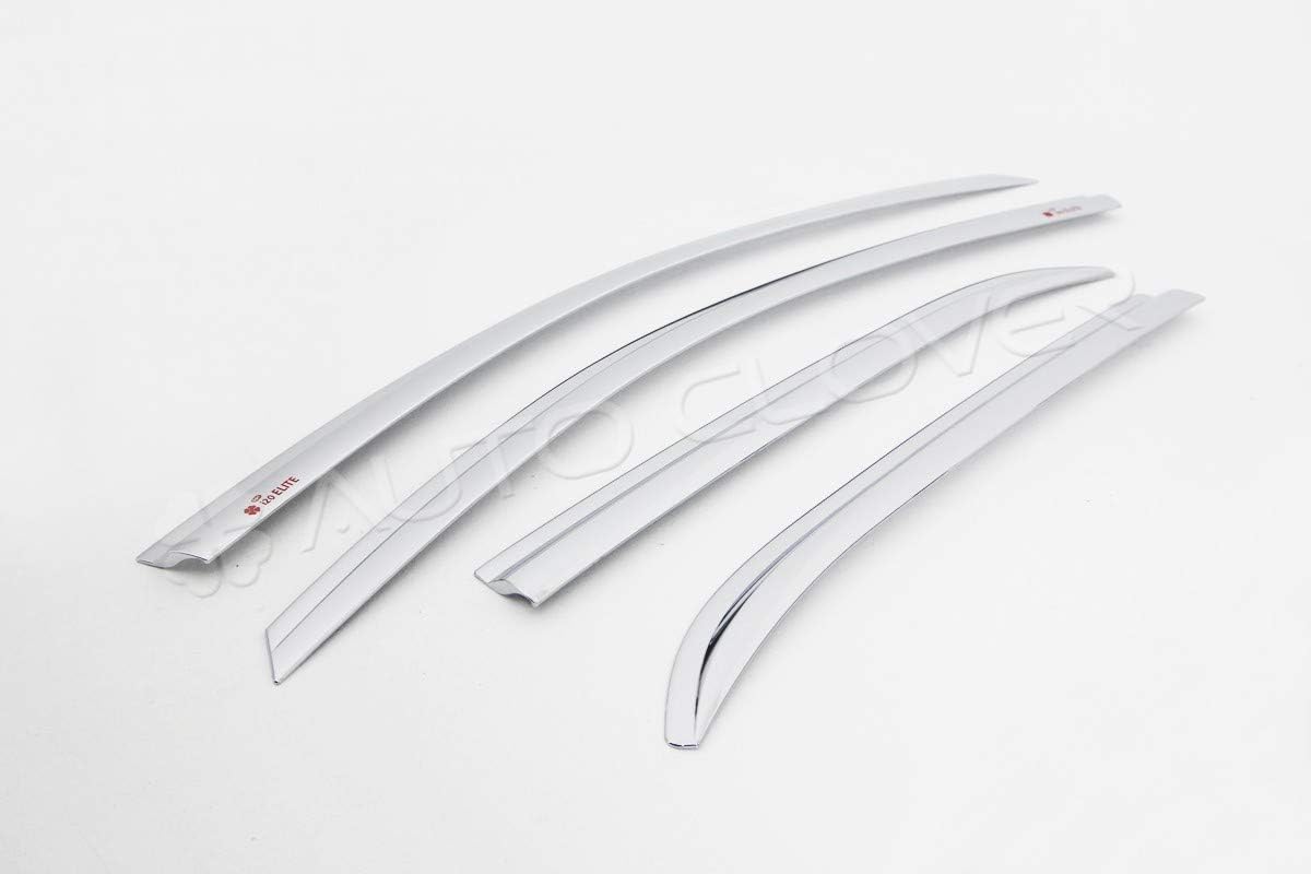 Autoclover Chrome Wind Deflectors Set for Hyundai i20 2015+ (4 pieces