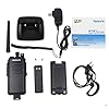 Retevis-RT81-IP67-Waterproof-DMR-DigitalAnalog-Two-Way-Radio10W-Rechargeable-32-Channel-UHF-400-470-Mhz-VOX-Encryption-with-Earpiece-PairBlack-and-Programming-Cable