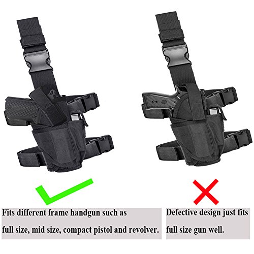 Carlebben Drop Leg Holster Molle Airsoft Holster Thigh Pistol Gun