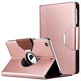 ULAK iPad Mini 2 Case, iPad Mini Case, iPad Mini 3 Case, 360 Degree Rotating Smart Synthetic Leather Stand Case Cover for Apple iPad Mini 1/2/3 with Auto Sleep/Wake Function (Rose Gold)