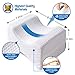 JUMEIHUI Cooling Knee Pillow by Side Sleepers for Sciatica Relief, Back Pain, Leg Pain, Pregnancy, Hip and Joint Pain. Memory Foam with Cooling Gel (Removable and Washable Cover)